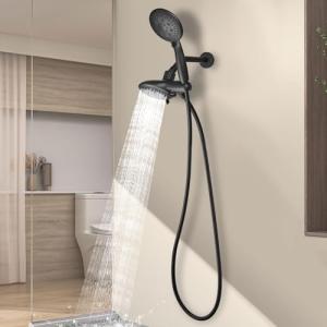 Matte Black 3-Way High Pressure Shower Head Combo
