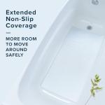 SlipX White Rubber Safety Bath Mat - XL Size