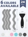 Slip-Proof Shower Stickers: 24 PCS Adhesive Decals