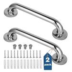 2 Stainless Steel Shower Grab Bars for Safety