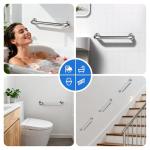 2 Stainless Steel Shower Grab Bars for Safety