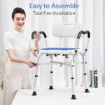 Bariatric Bath Chair with Arms for Elderly & Disabled