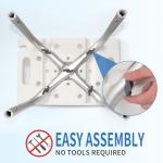 DEZOON Shower Chair-Adjustable Heights-Bathtub Stool-Elderly, Disabled, Seniors