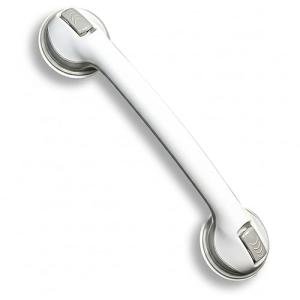 Suction Cup Grab Bars for Safe Bathing, 16"" White/Grey