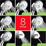 AquaCare High Pressure Handheld Shower Head - 8 Modes
