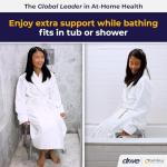 Adjustable Shower Stool with Suction Feet - 300 LB Weight Cap