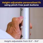 Adjustable Shower Stool with Suction Feet - 300 LB Weight Cap