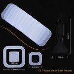 Non-Slip Bathtub Stickers, 72 PCS Adhesive Safety Decals
