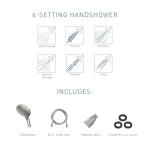 Moen Brushed Nickel Handheld Showerhead with Magnetic Docking