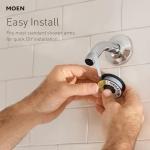 Moen Brushed Nickel Handheld Showerhead with Magnetic Docking