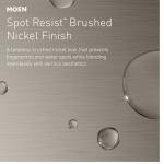 Moen Brushed Nickel Handheld Showerhead with Magnetic Docking