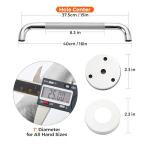 Shower Grab Bars - 16-Inch Anti-Slip Handles, Elderly Friendly