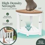 ROHKEX Corner Shower Stool - Waterproof Heavy Duty