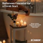 ROHKEX Corner Shower Stool - Waterproof Heavy Duty