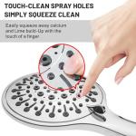 LINPUNG Handheld Shower Head: Chrome High Pressure, 6 Modes