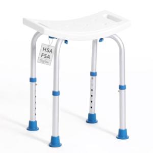 SOUHEILO Shower Chair with Grab Bar for Seniors