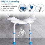 SOUHEILO Shower Chair with Grab Bar for Seniors