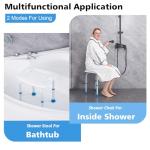 SOUHEILO Shower Chair with Grab Bar for Seniors