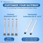 Premium Swivel Seat Sliding Bath Transfer Bench - Blue