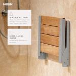 Teak Wood Folding Shower Seat - Wall Mounted