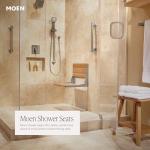 Teak Wood Folding Shower Seat - Wall Mounted