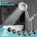 8 Settings High Pressure Handheld Shower Head with Hose