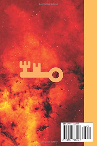 Cosmic Themed Crypto Password Notebook & Blank Journal