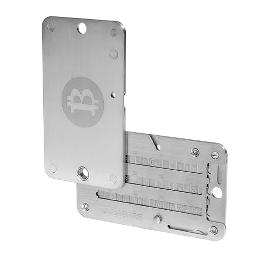 Steel Cryptocurrency Wallet for 24 Word Seed Backup