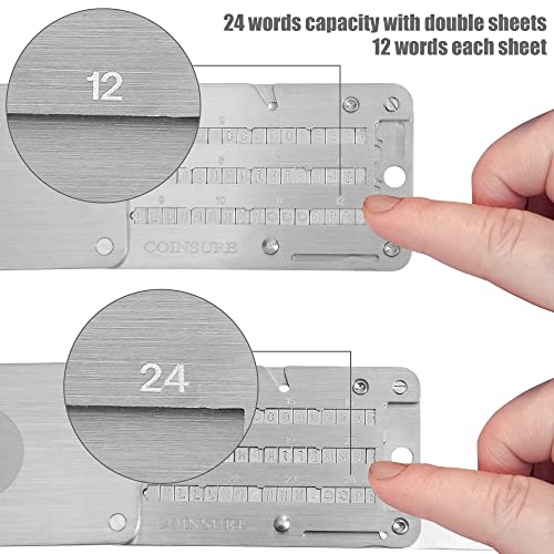 Steel Cryptocurrency Wallet for 24 Word Seed Backup