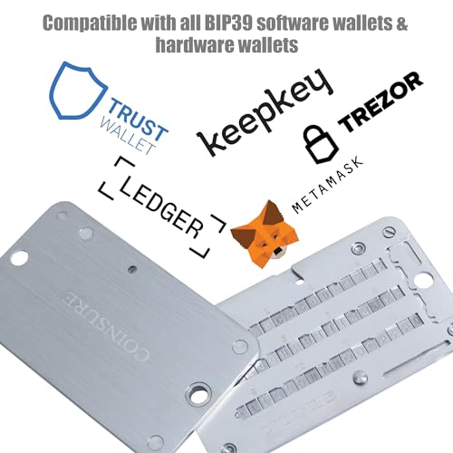 Steel Cryptocurrency Wallet for 24 Word Seed Backup