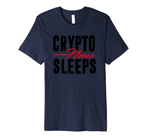 Crypto Never Sleeps Funny Altcoin T-Shirt