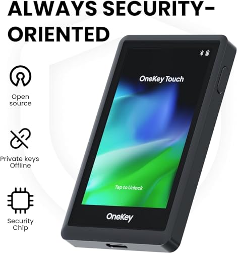 OneKey Touch Crypto Hardware Wallet - Secure Cold Storage