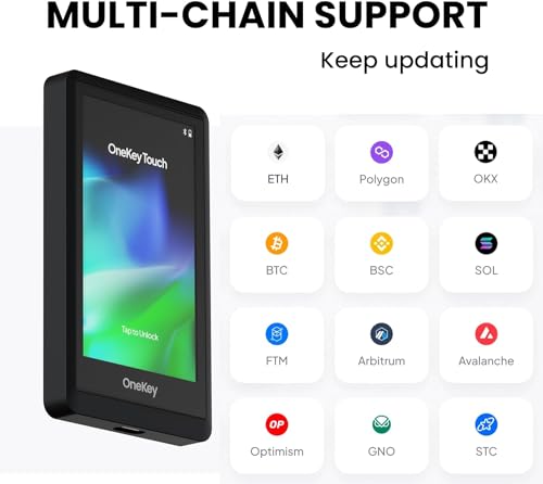 OneKey Touch Crypto Hardware Wallet - Secure Cold Storage