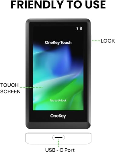 OneKey Touch Crypto Hardware Wallet - Secure Cold Storage