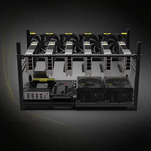 Funplaysmart V4C 6-GPU Aluminum Miner Case & Fan