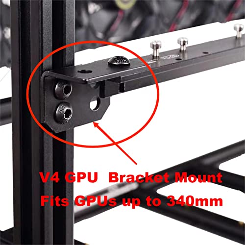 Funplaysmart V4C 6-GPU Aluminum Miner Case & Fan