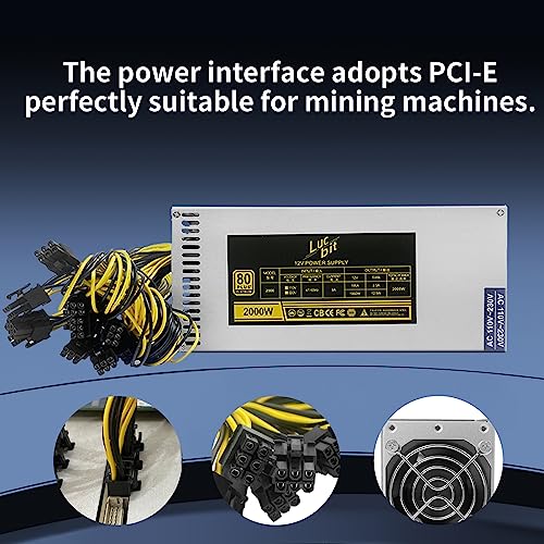 LUCBIT CRYPTO 2000W Mining Power Supply - GPU Miner