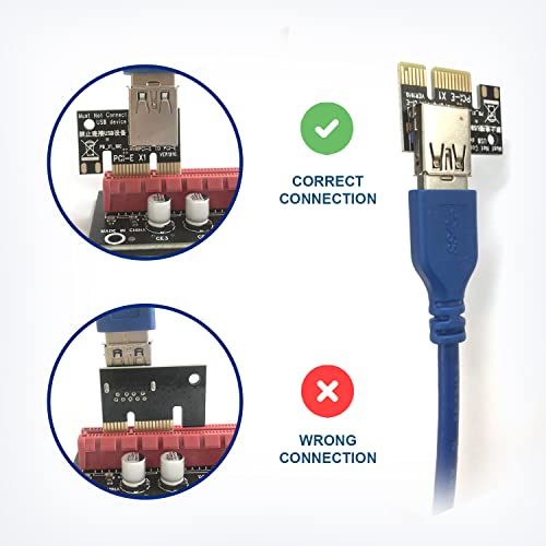 GPU Crypto Mining 6 Pack Riser Adapter Cards