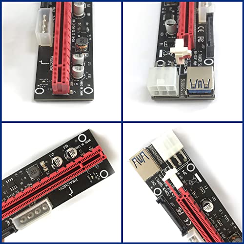 GPU Crypto Mining 6 Pack Riser Adapter Cards