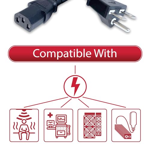 NEMA 6-15P to C13 Power Cord - 6ft, 250V 14AWG