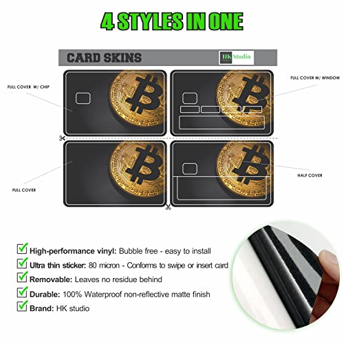 Bitcoin Card Skin Sticker by HK Studio