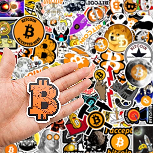 Bitcoin Crypto Stickers - 50PCS for Laptop, Phone