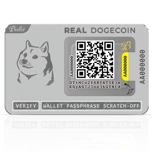 Ballet REAL DOGE Cold Storage Card: Crypto Wallet