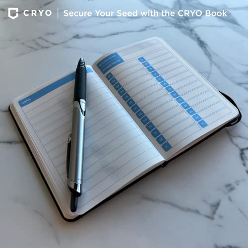 CRYPTO Seed Phrase Storage Notebook - Waterproof - 2-Pack
