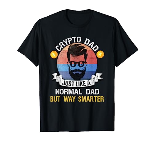 Bitcoin Dogecoin Crypto Dad T-Shirt | Normal Dad Shirt