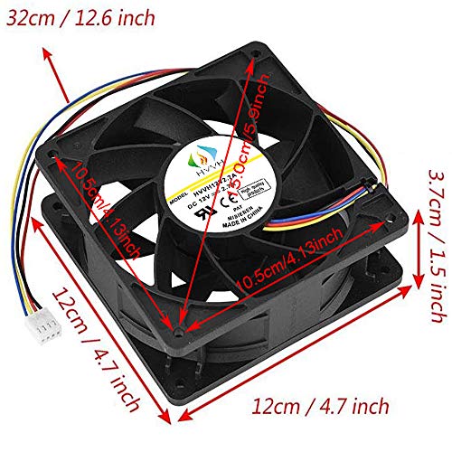 High Speed Dual Ball Bearings Cooling Fan for Antminer