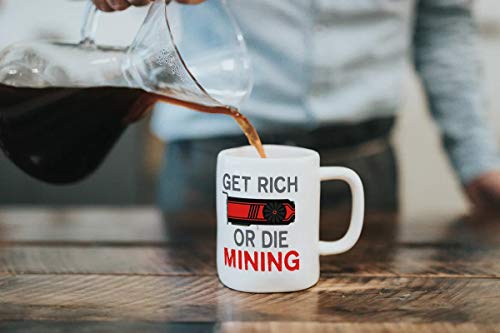 Cryptocurrency Mining Mug for Bitcoin and Ethereum Enthusiasts