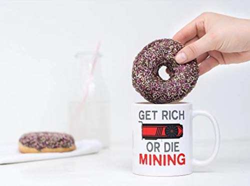 Cryptocurrency Mining Mug for Bitcoin and Ethereum Enthusiasts