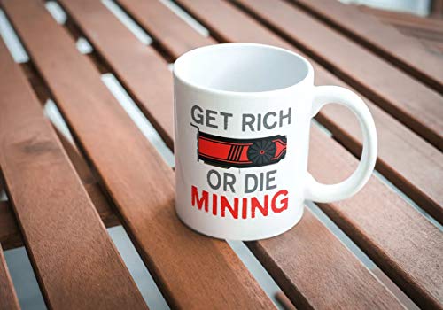 Cryptocurrency Mining Mug for Bitcoin and Ethereum Enthusiasts