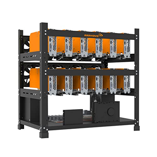 12GPU Stackable Open Frame Mining Rig for Crypto Currency